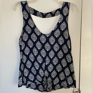 Front tie blouse